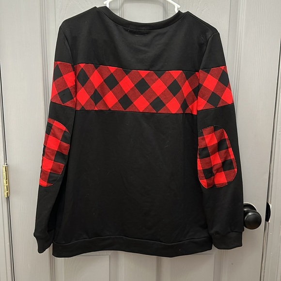 Blooming Jelly Buffalo Check Crewneck Sweatshirt - Picture 6 of 6